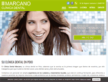 Tablet Screenshot of dentalmarcano.com